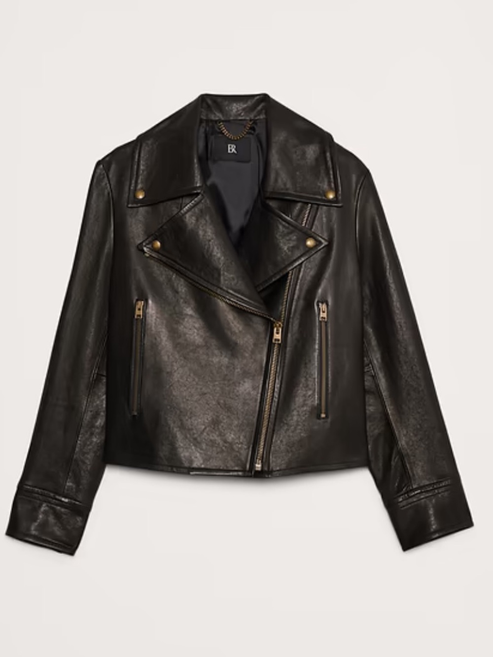 Banana Republic ENOLA LEATHER MOTO JACKET S